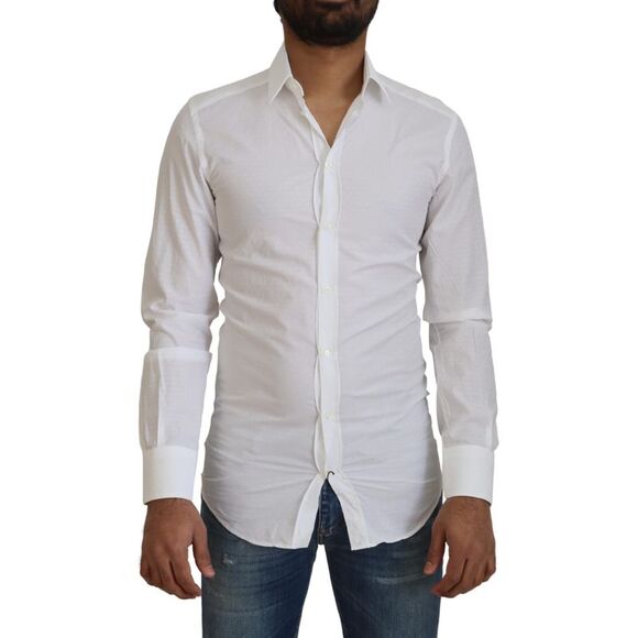 Dolce & Gabbana Classic Fit Dress Shirt TSH83045 Men White Shirts